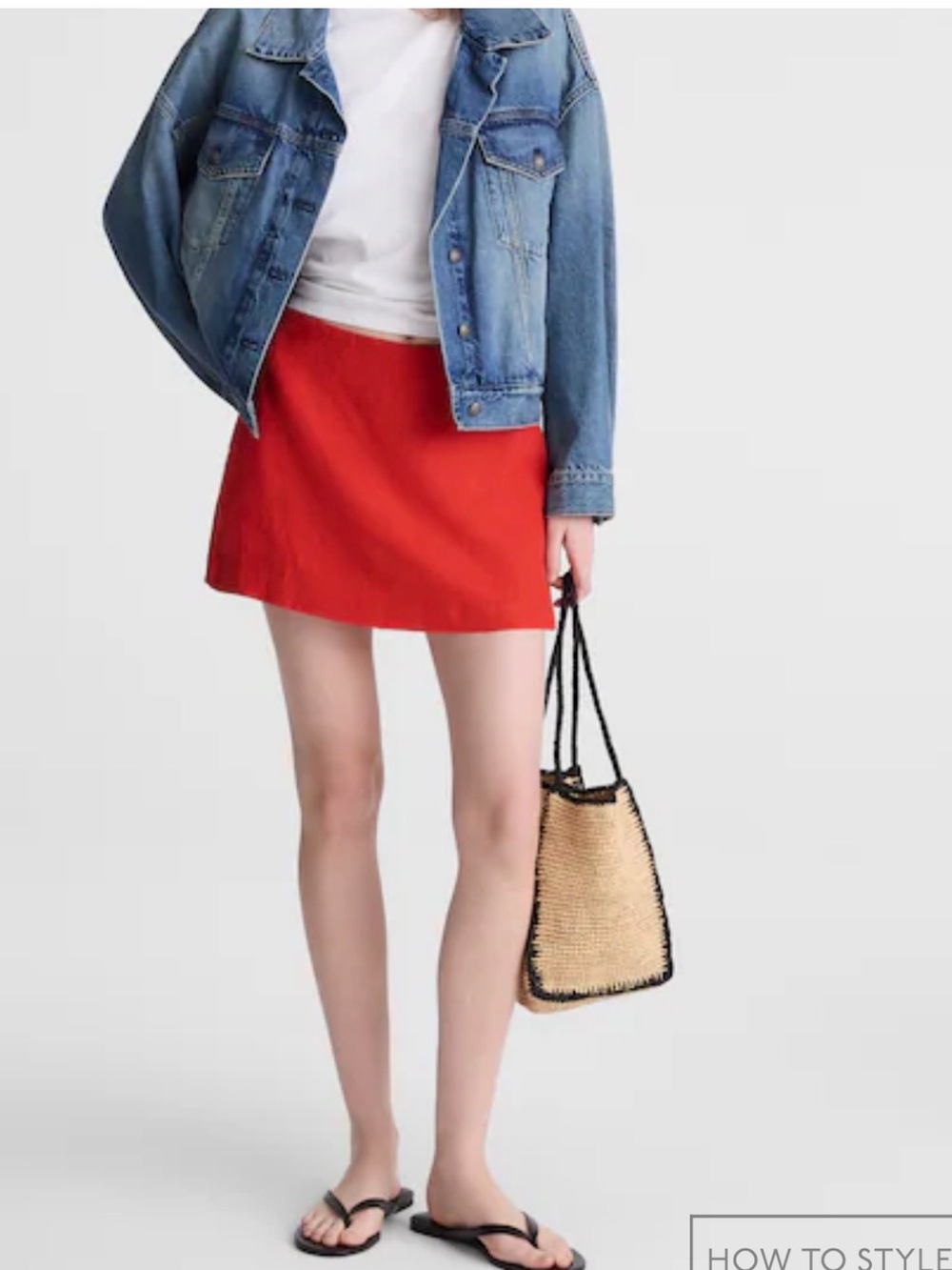 Aritzia Sunday Best Red Mini Skirt - Clean A-Line